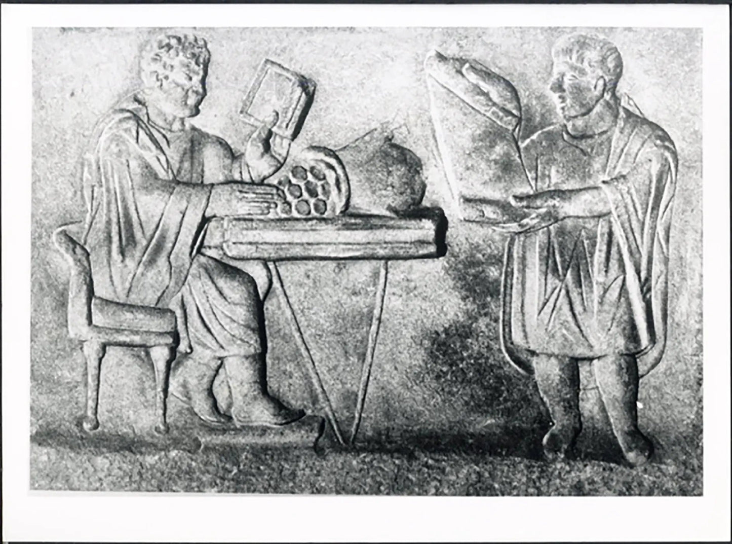 Antica Roma Pagamento imposte Ft 5047 - Stampa 24x18 cm - Farabola Stampa ai sali d'argento (anni 90)