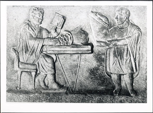 Antica Roma Pagamento imposte Ft 5047 - Stampa 24x18 cm - Farabola Stampa ai sali d'argento (anni 90)
