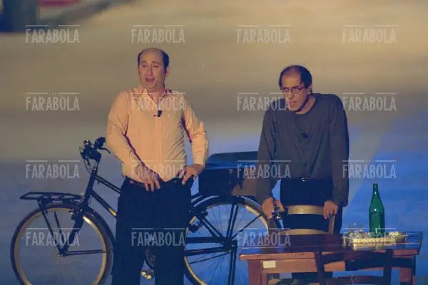 Antonio Albanese e Adriano Celentano, 125 Milioni di Caz....te, 2001 - Farabola Immagine digitale