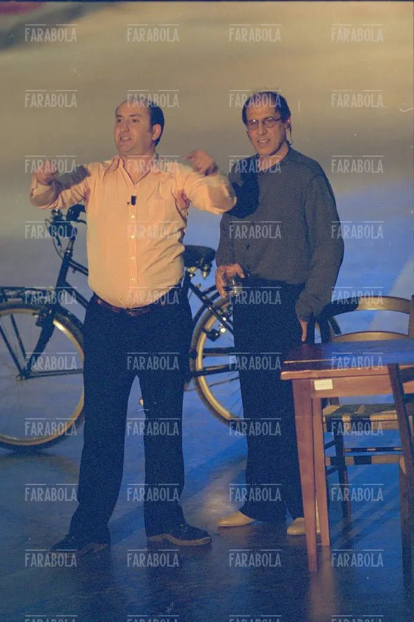 Antonio Albanese e Adriano Celentano, 125 Milioni di Caz....te, 2001 - Farabola Immagine digitale