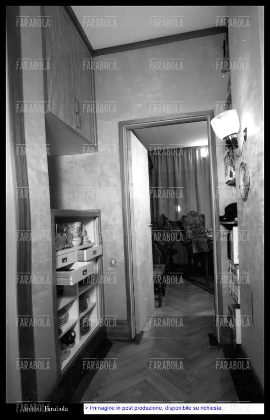 Arredamento allestito dall'architetto Cini Boeri, Milano, 1960 - Farabola Immagine digitale