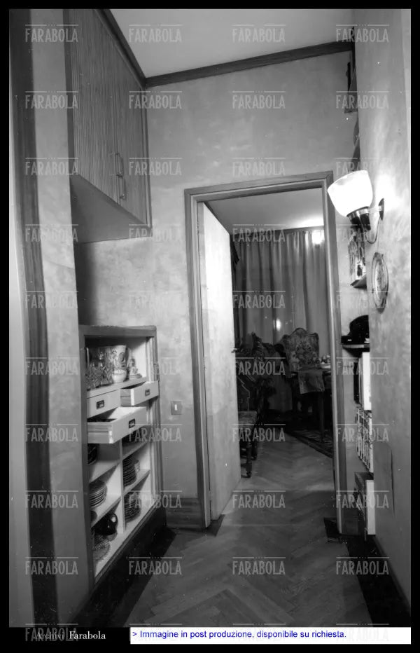 Arredamento allestito dall'architetto Cini Boeri, Milano, 1960 - Farabola Immagine digitale
