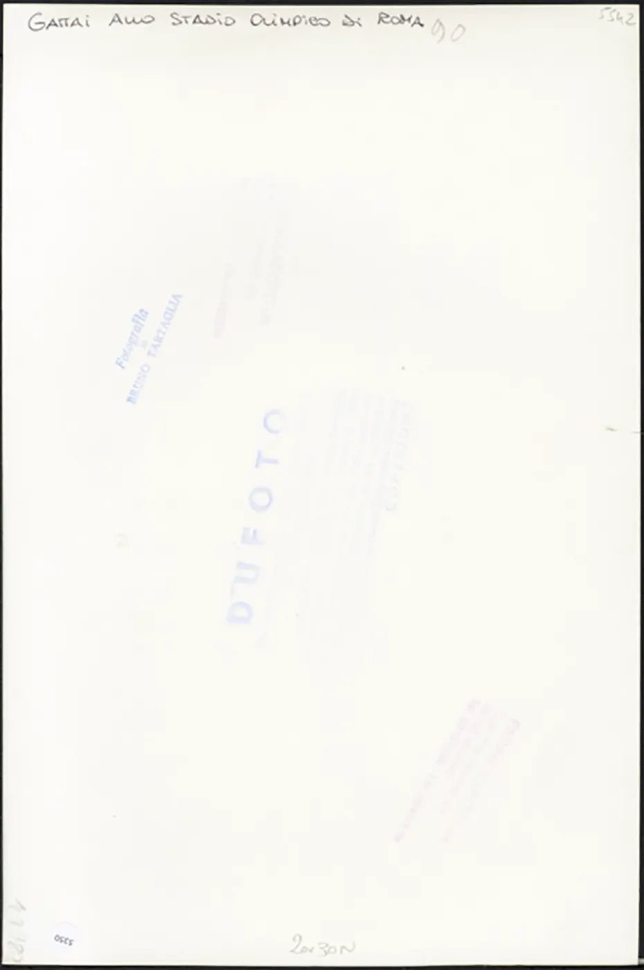 Arrigo Gattai presidente Coni 1990 Ft 5350 - Stampa 20x30 cm - Farabola Stampa ai sali d'argento