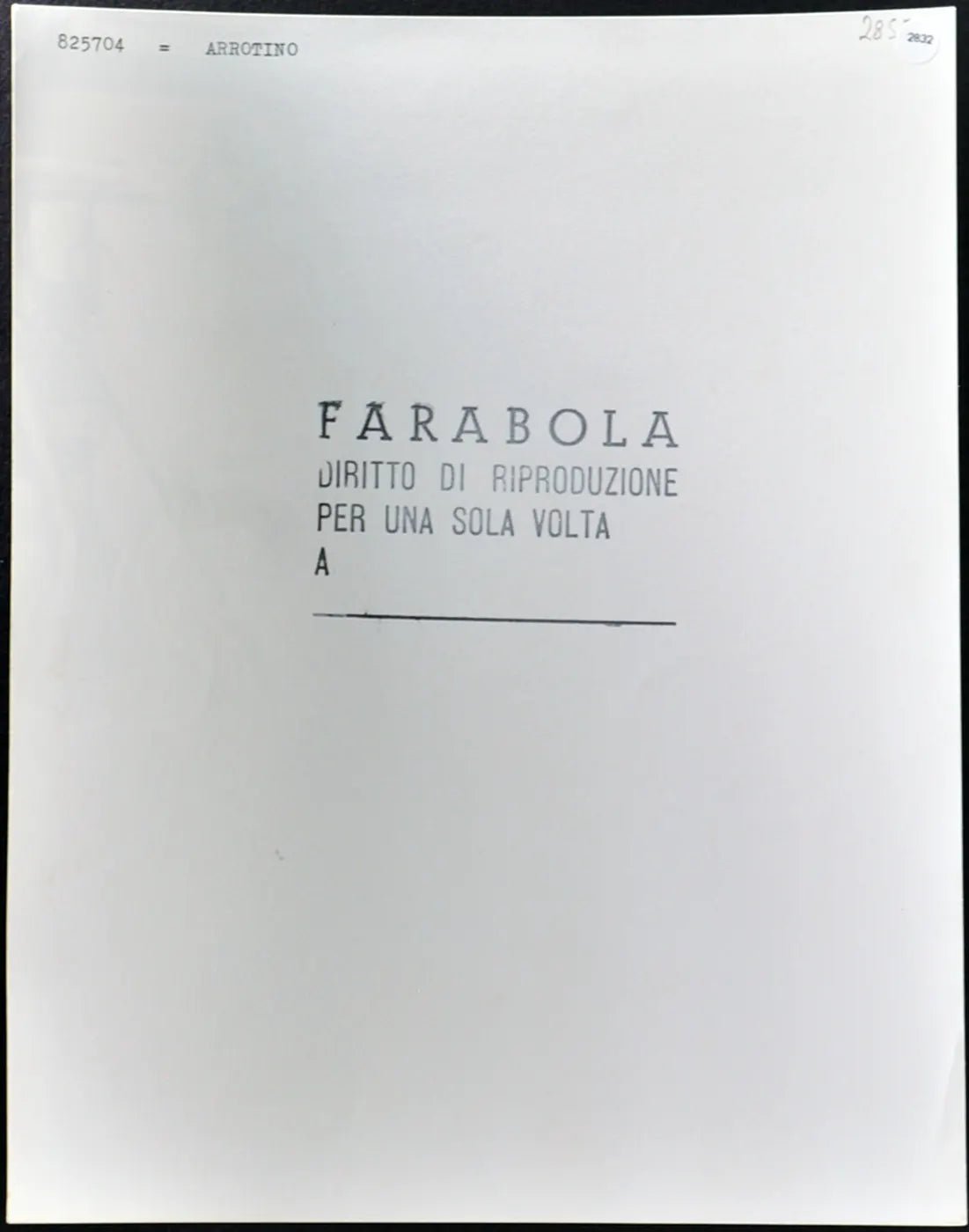 Arrotino anni 60 Ft 2831 - Stampa 21x27 cm - Farabola Stampa ai sali d'argento