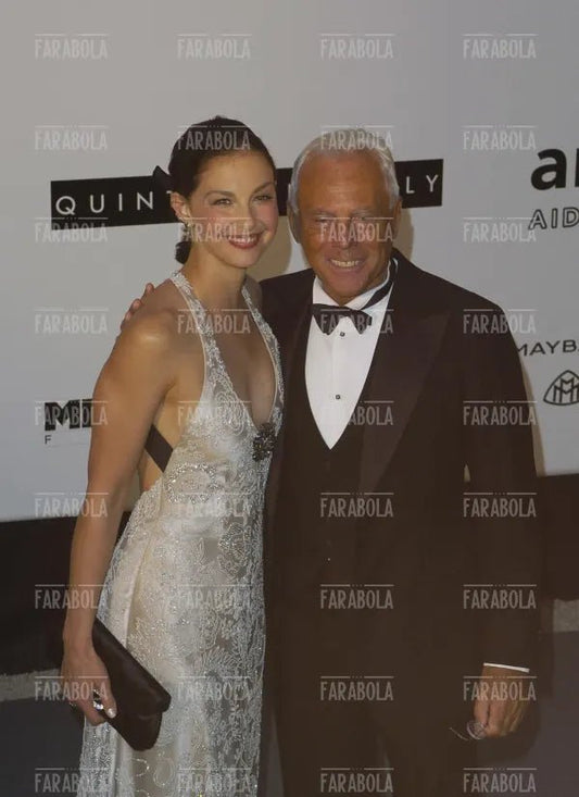 Ashley Judd e Giorgio Armani, Festival di Cannes, 2004 - Farabola Immagine digitale