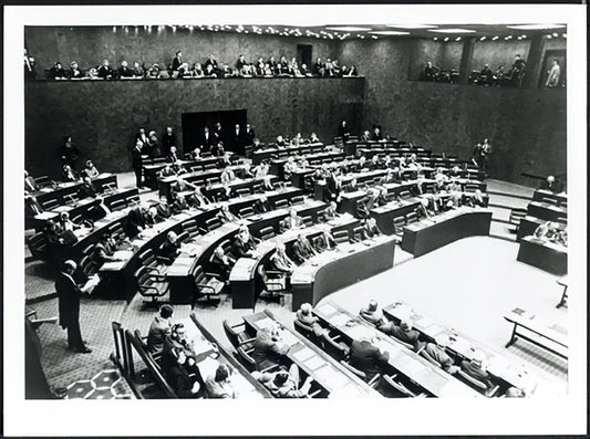 Assemblea al Parlamento Europeo 1973 Ft 37807 - Stampa 24x18 cm - Farabola Stampa ai sali d'argento