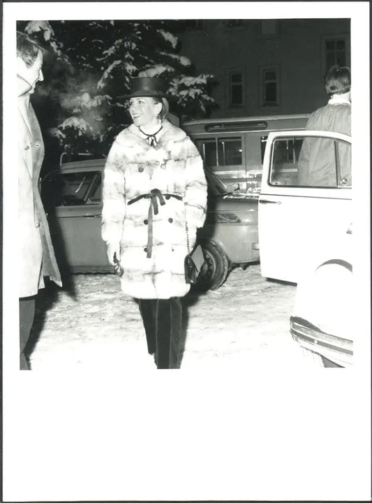 Athīna Livanou a Sankt Moritz 1969 Ft 37438 - Stampa 24x18 cm - Farabola Stampa ai sali d'argento