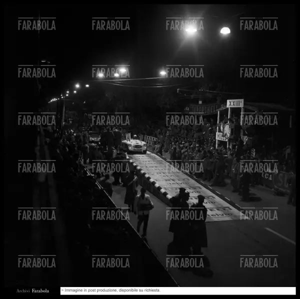 Austin - Healey 100M, Mille Miglia, 1956 - Farabola Immagine digitale