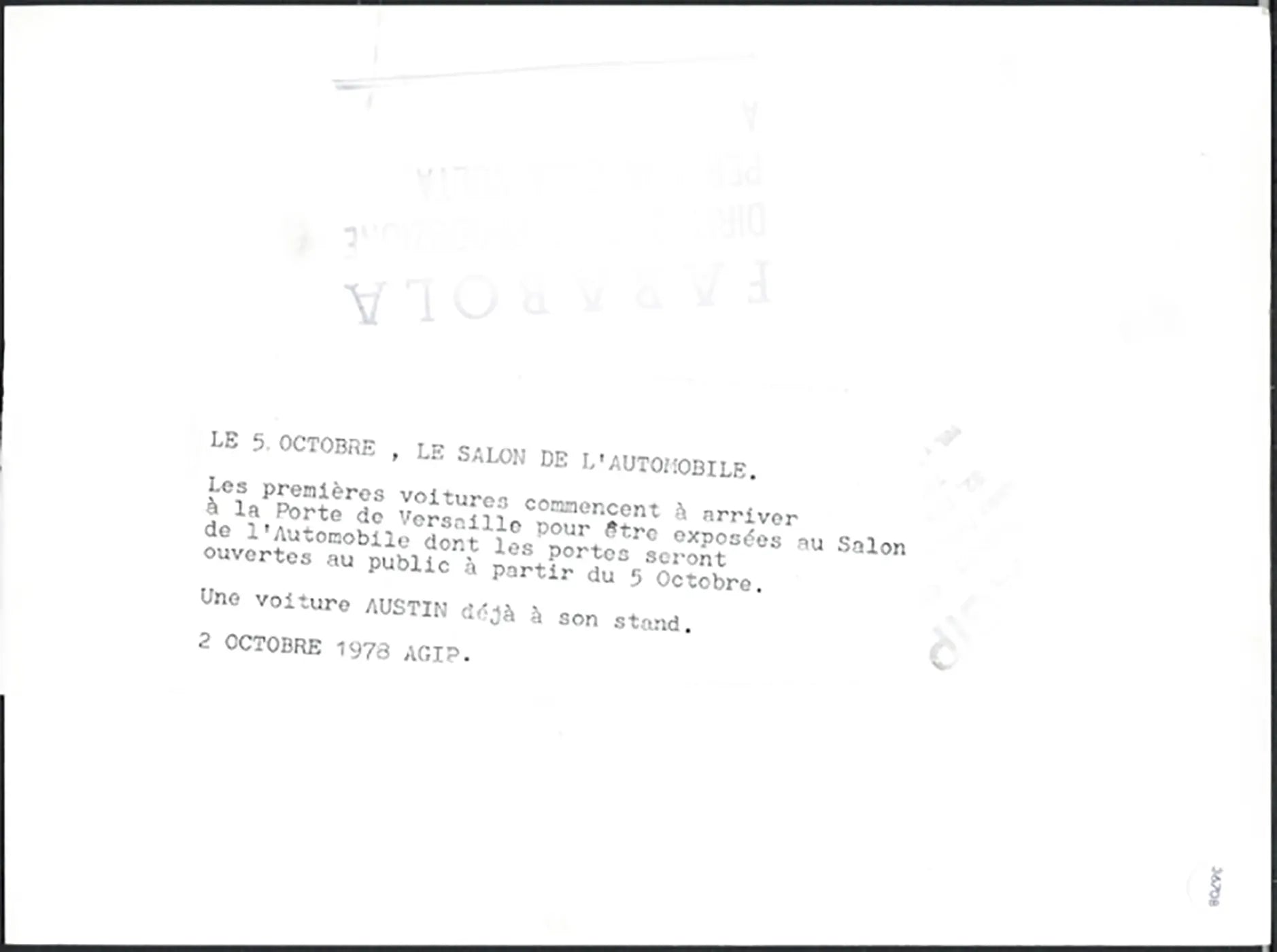 Austin - Princess Salone Auto Parigi 1978 Ft 36708 - Stampa 24x18 cm - Farabola Stampa ai sali d'argento