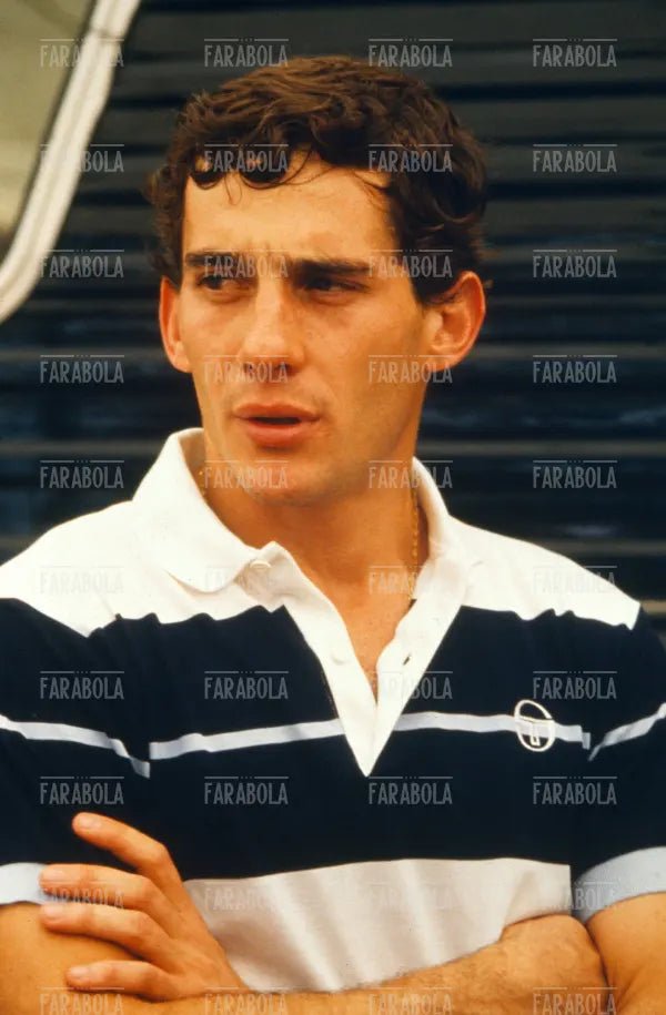 Ayrton Senna pilota Lotus, 1986 - Farabola Immagine digitale