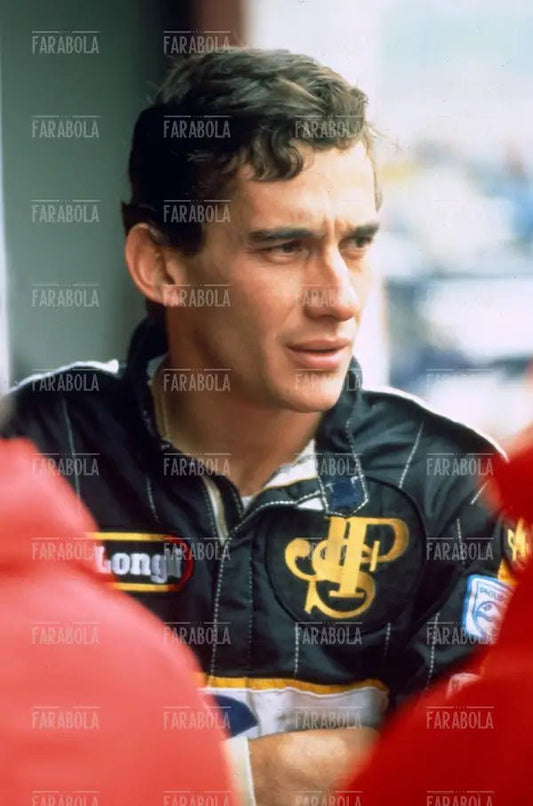 Ayrton Senna, pilota Lotus, 1986 - Farabola Immagine digitale