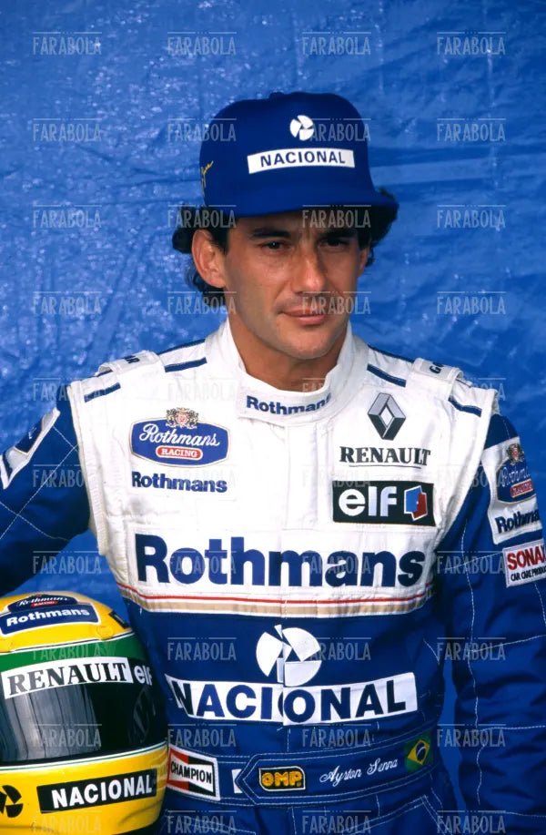 Ayrton Senna, pilota Williams, 1994 - Farabola Immagine digitale