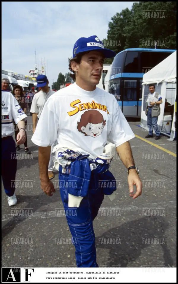 Ayrton Senna, pilota Williams, 1994 - Farabola Immagine digitale