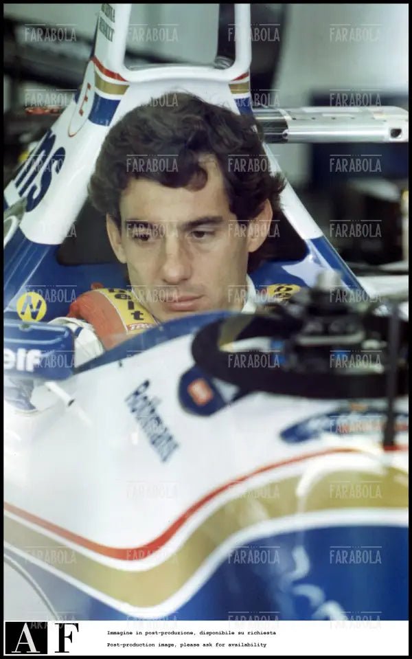 Ayrton Senna prima dell'incidente mortale, Gp di San Marino, 1994 - Farabola Immagine digitale