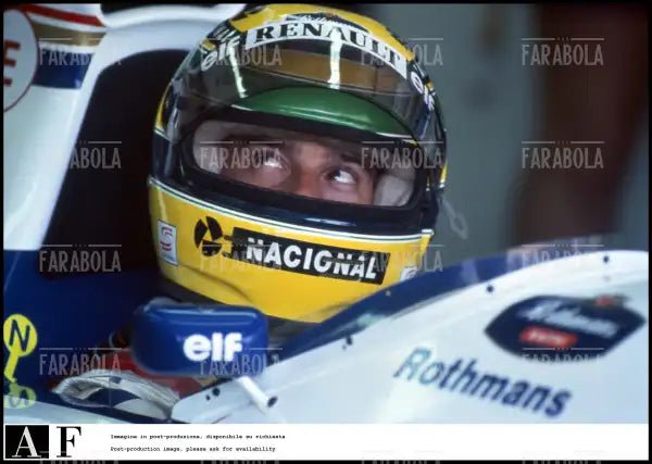 Ayrton Senna prima dell'incidente mortale, Gp di San Marino, 1994 - Farabola Immagine digitale