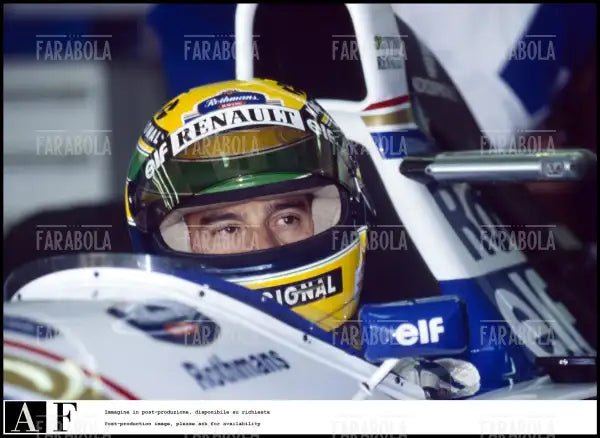 Ayrton Senna prima dell'incidente mortale, Gp di San Marino, 1994 - Farabola Immagine digitale