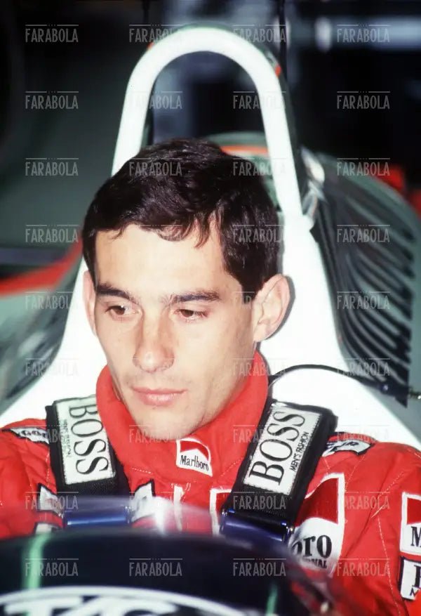 Ayrton Senna su McLaren, 1988 - Farabola Immagine digitale
