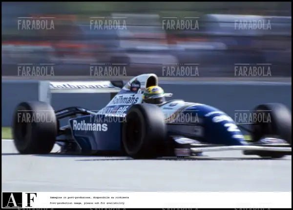 Ayrton Senna su Williams durante la gara in cui perderà la vita, Gp di San Marino, 1994 - Farabola Immagine digitale