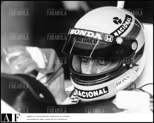 Ayrton Senna sulla sua McLaren, 1989 - Farabola Immagine digitale
