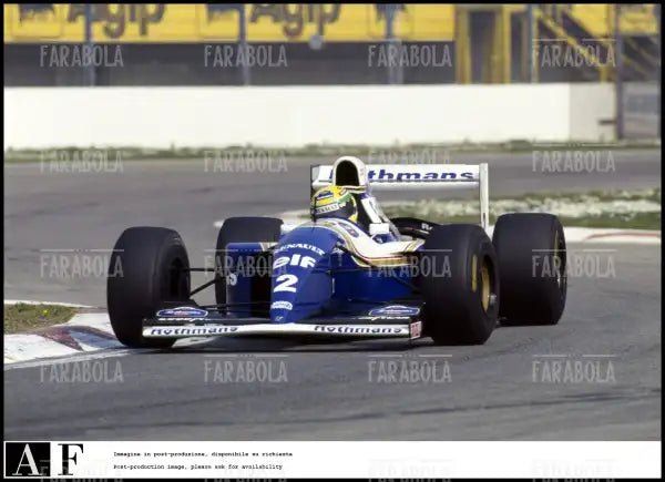 Ayrton Senna sulla sua Willias, 1994 - Farabola Immagine digitale