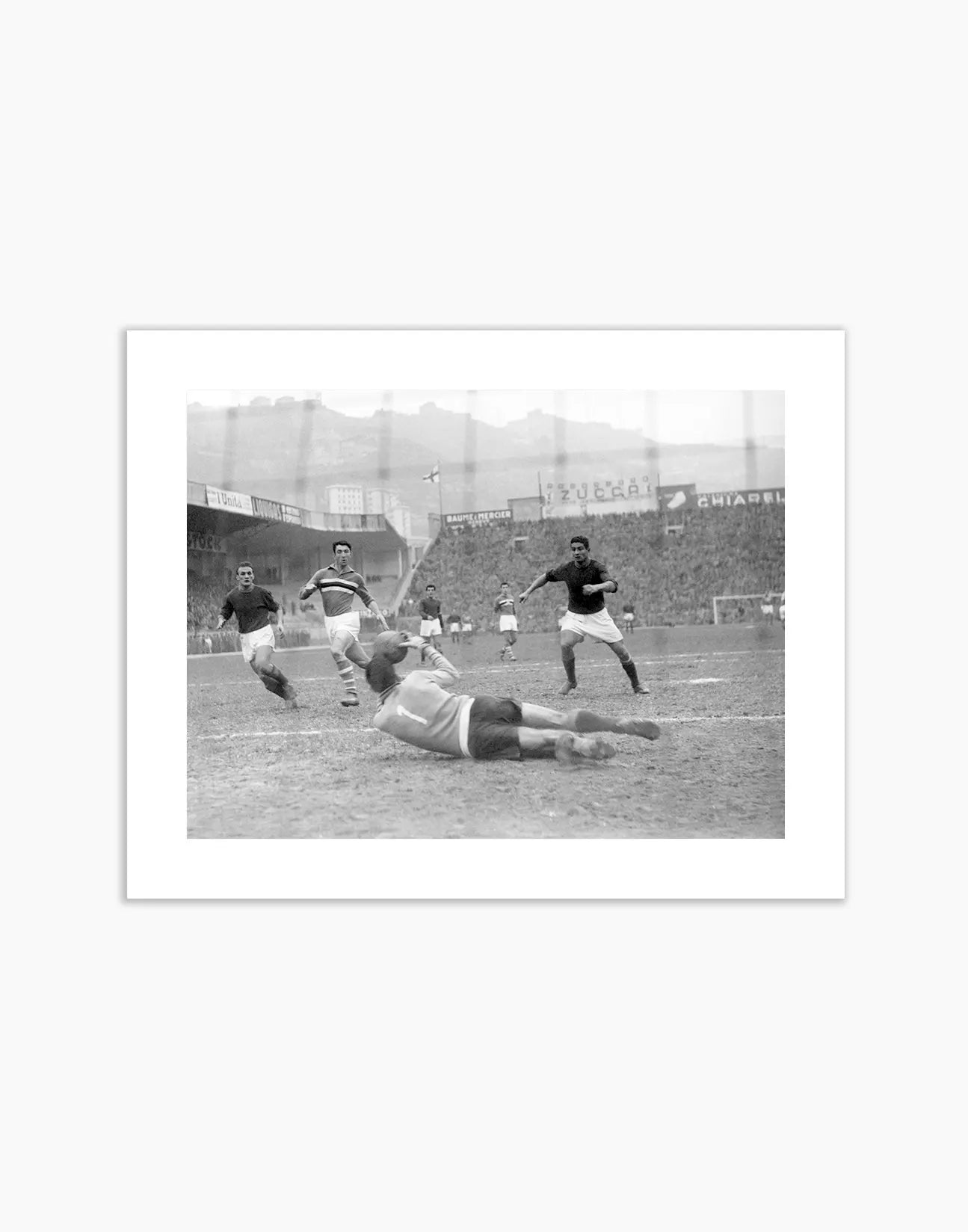 Azione di Firmani, Sampdoria - Roma 1956 - Farabola Fotografia