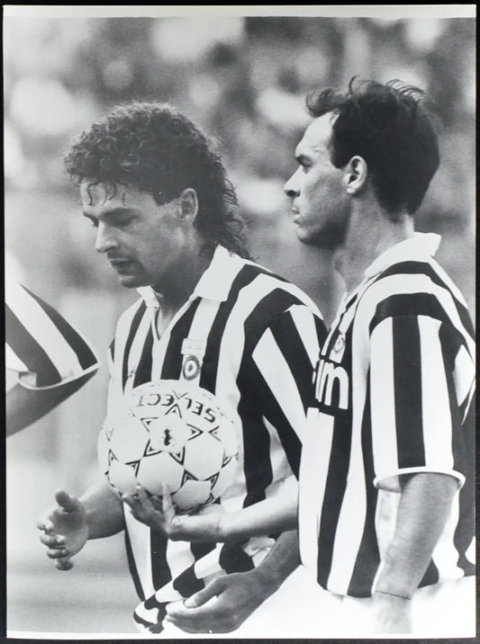 Baggio e Schillaci Juventus 1990 Ft 2525 - Stampa 24x18 cm - Farabola Stampa ai sali d'argento
