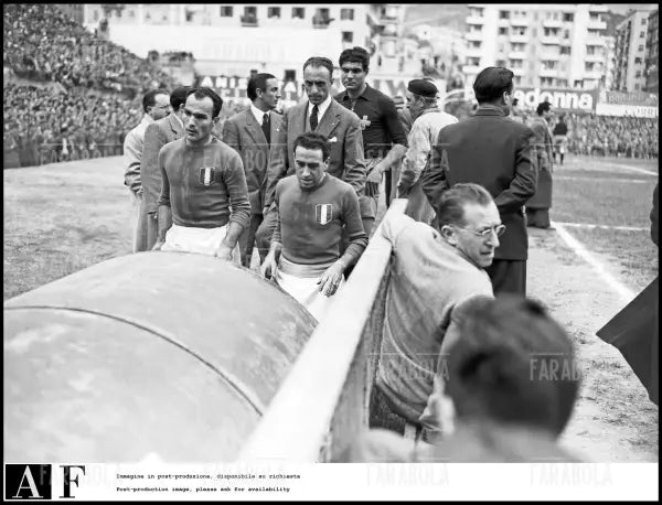Baldini e Menti, Italia vs Portogallo, 1949 - Farabola Immagine digitale