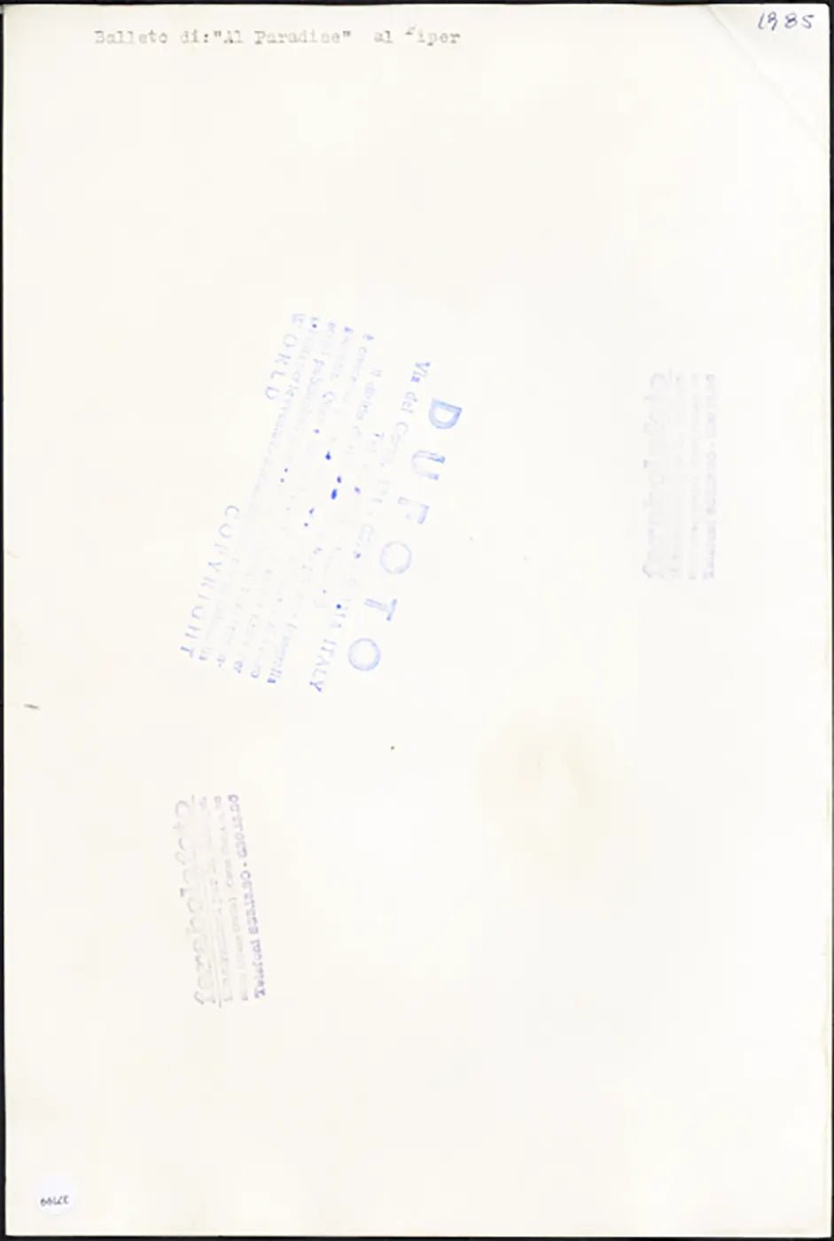 Balletto Al Paradise al Piper Club 1985 Ft 37199 - Stampa 20x30 cm - Farabola Stampa ai sali d'argento