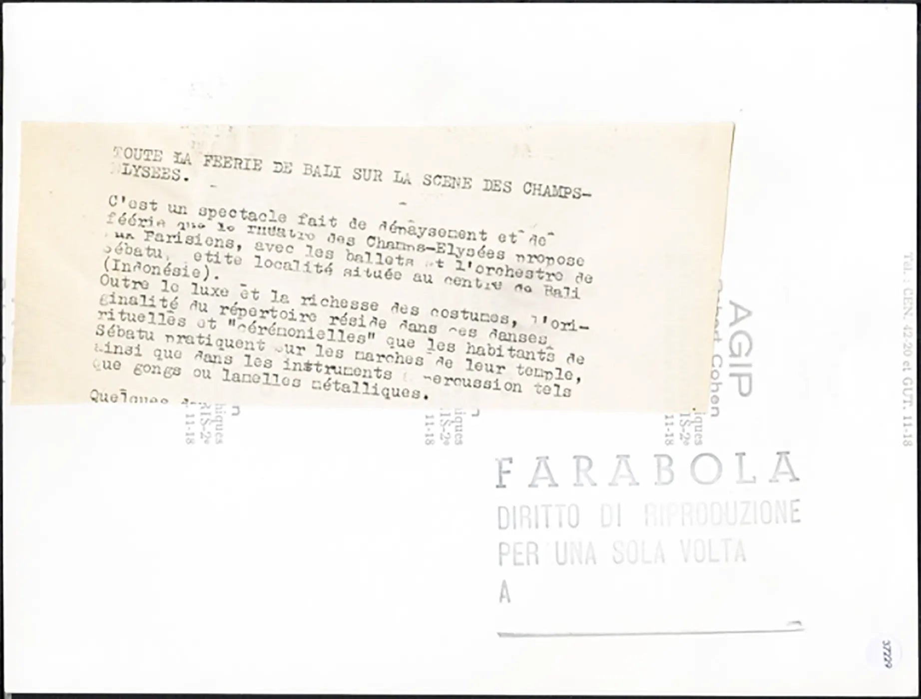 Balli rituali indonesiani 1972 Ft 37229 - Farabola Stampa ai sali d'argento