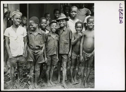 Bambini in Liberia anni 60 Ft 4426 - Stampa 18x13 cm - Farabola Stampa ai sali d'argento