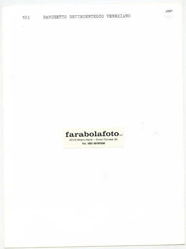 Banchetto settecentesco veneziano Ft 37271 - Stampa 24x18 cm - Farabola Stampa ai sali d'argento