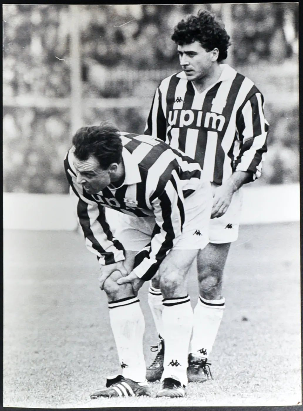 Barros e Schillaci Juventus 1990 Ft 2508 - Stampa 24x18 cm - Farabola Stampa ai sali d'argento