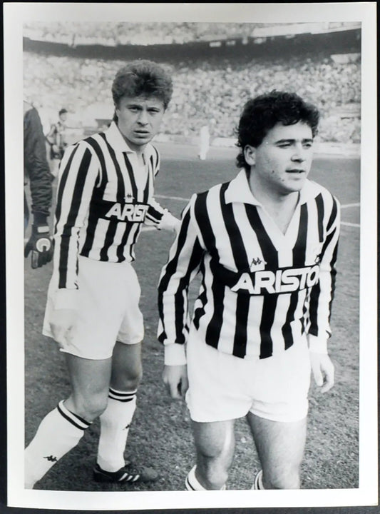 Barros e Zavarov Juventus 1990 Ft 2589 - Stampa 24x18 cm - Farabola Stampa ai sali d'argento