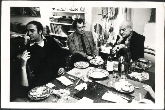 Bernardo Bertolucci Alberto Moravia 1983 Ft 37521 - Stampa 22x30 cm - Farabola Stampa ai sali d'argento
