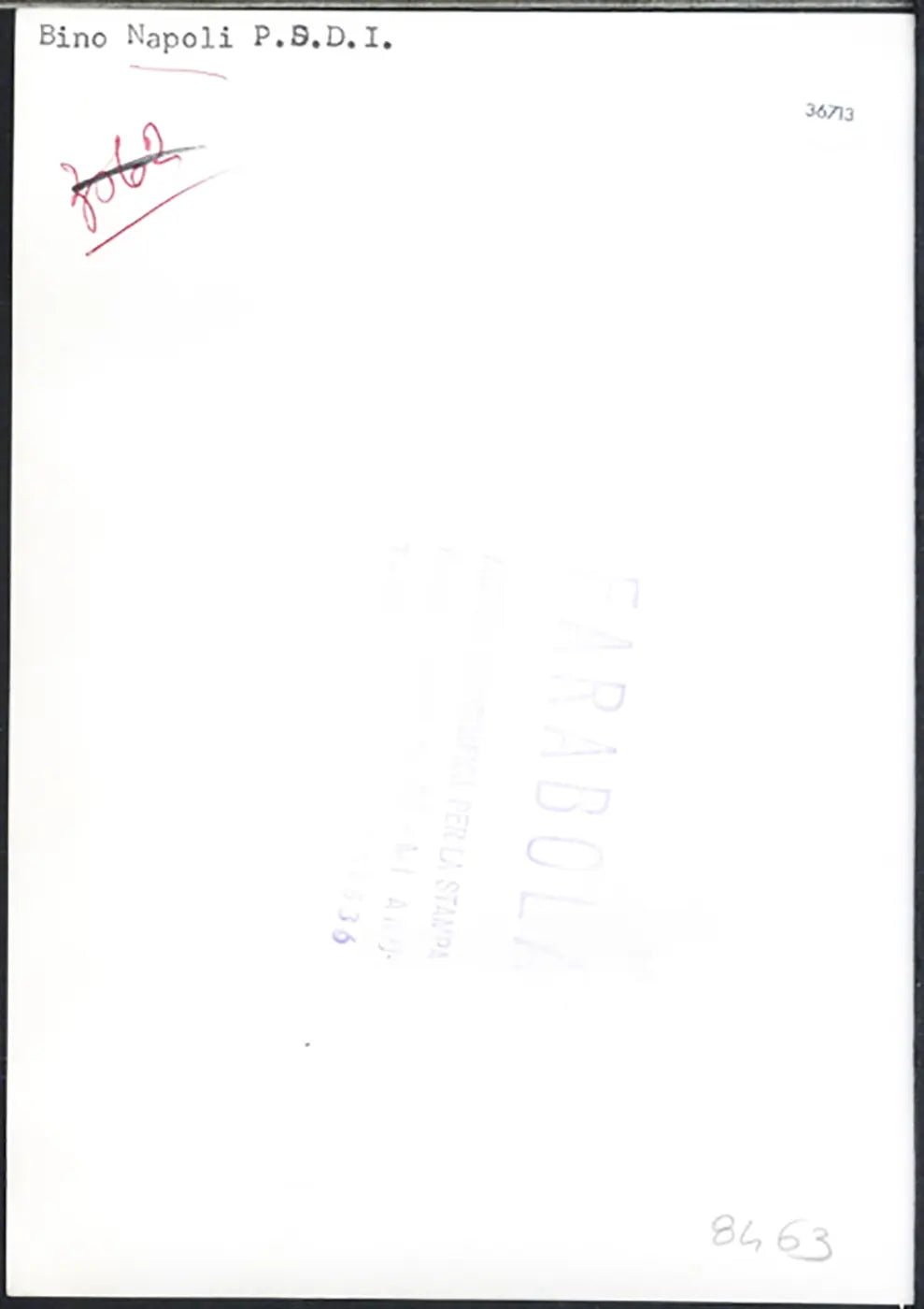 Bino Napoli PSDI anni 60 Ft 36713 - Stampa 13x18 cm - Farabola Stampa ai sali d'argento