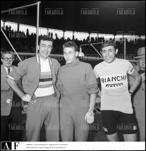 Bobet, Anquetil e Coppi, Trofeo Baracchi, 1954 - Farabola Immagine digitale