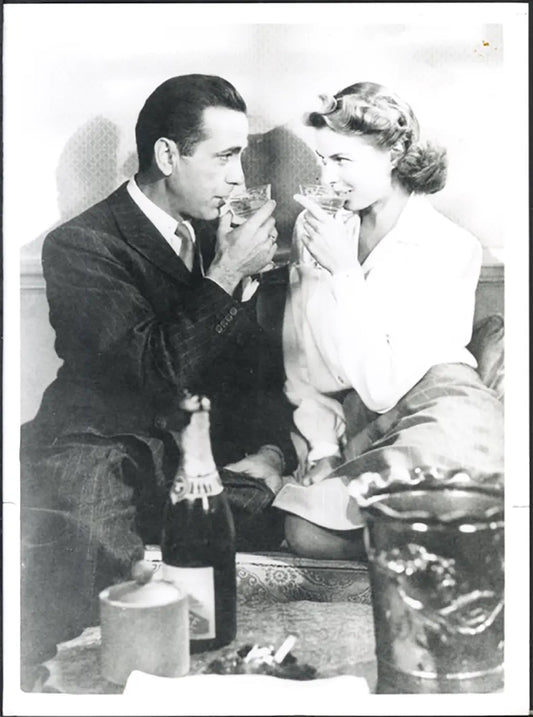 Bogart e Bergman in Casablanca Ft 37549 - Stampa 24x18 cm - Farabola Stampa ai sali d'argento (anni 90)