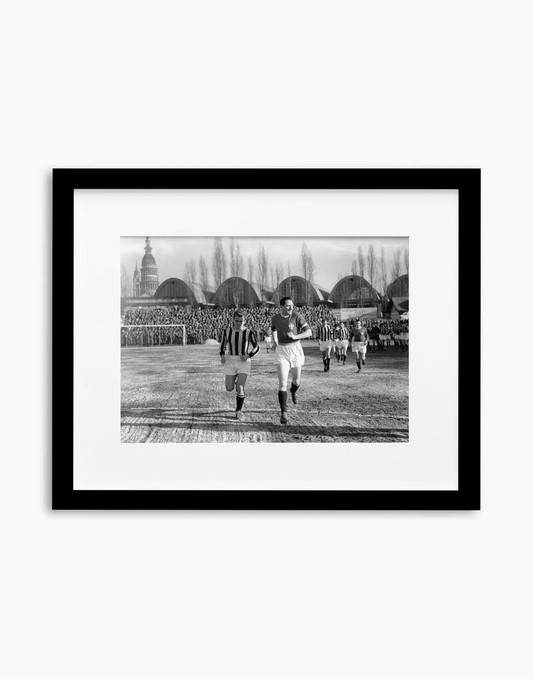 Boniperti e Piola, Novara-Juventus 1952 - Farabola WhiteWall App Product