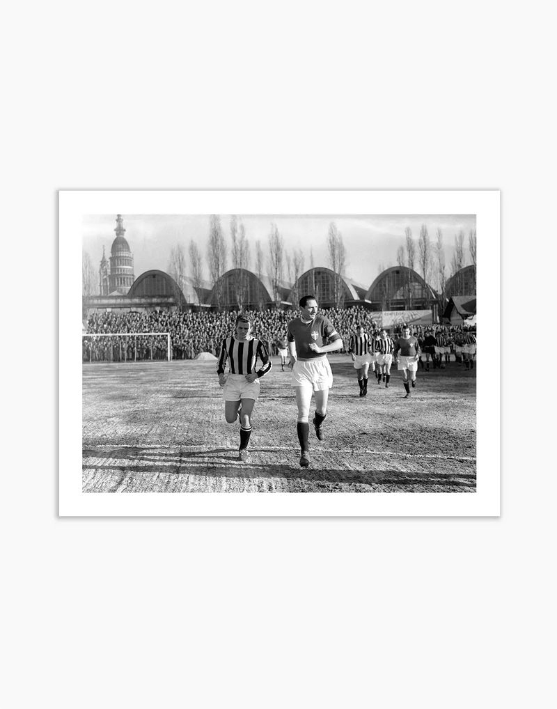 Boniperti e Piola, Novara-Juventus 1952 - Farabola WhiteWall App Product