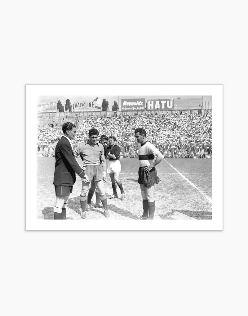 Bonomi e Risorti, Milan-Roma 1950 - Farabola WhiteWall App Product