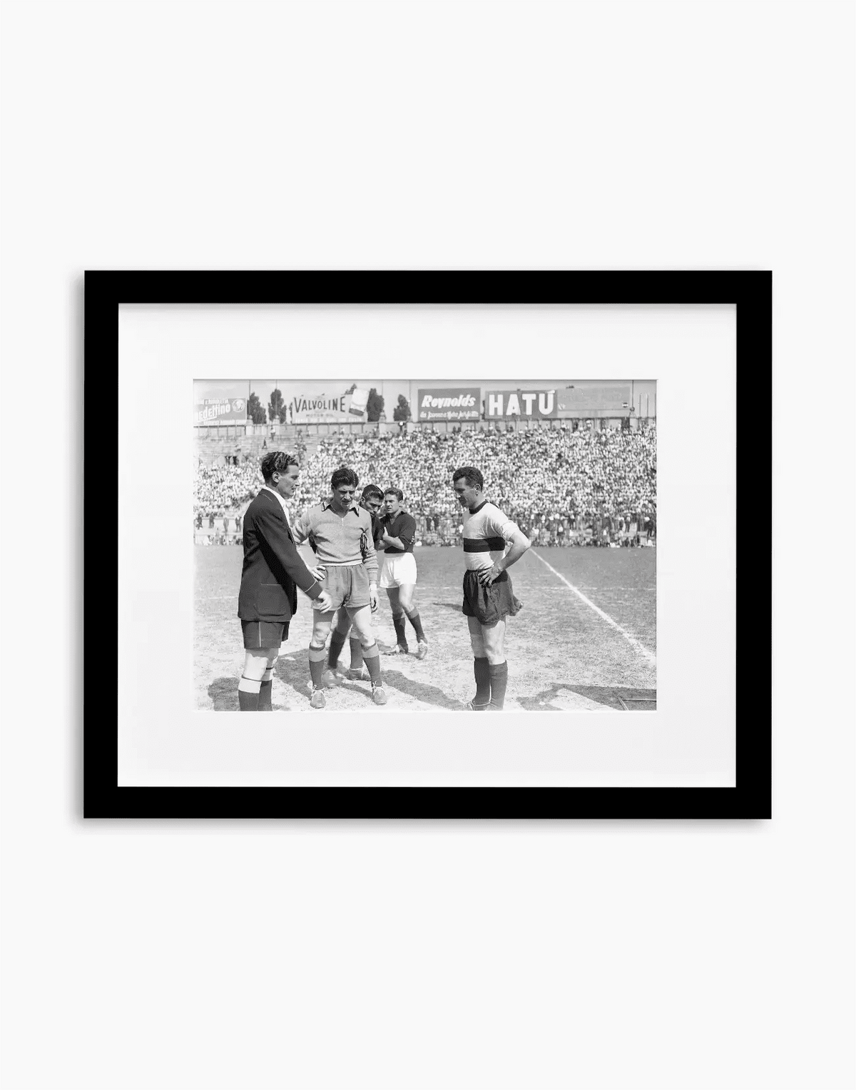 Bonomi e Risorti, Milan-Roma 1950 — stampa fine art con cornice nera