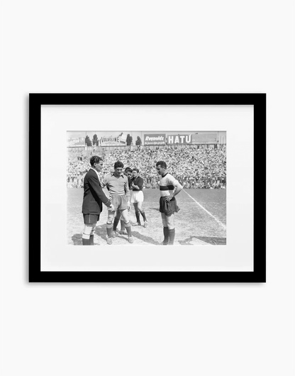 Bonomi e Risorti, Milan-Roma 1950 — stampa fine art con cornice nera