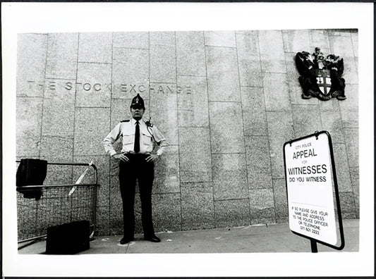 Borsa di Londra chiusa dopo attentato 1990 Ft 38073 - Stampa 24x18 cm - Farabola Stampa ai sali d'argento