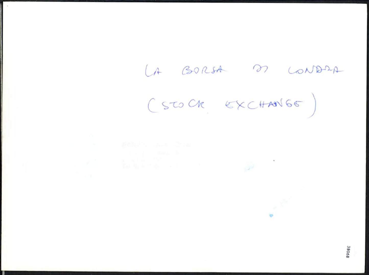 Borsa Valori di Londra anni 90 Ft 38068 - Stampa 24x18 cm - Farabola Stampa ai sali d'argento