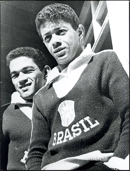 Brasile Amarildo e Garrincha 1966 Ft 5770 - Stampa 24x18 cm - Farabola Stampa ai sali d'argento