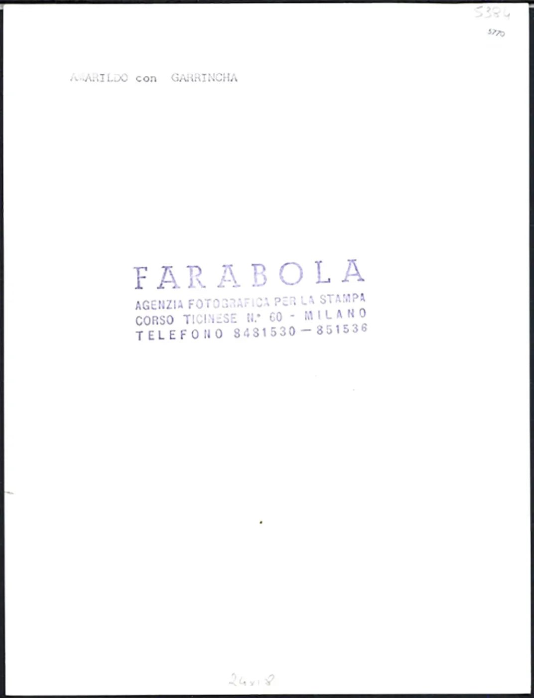 Brasile Amarildo e Garrincha 1966 Ft 5770 - Stampa 24x18 cm - Farabola Stampa ai sali d'argento