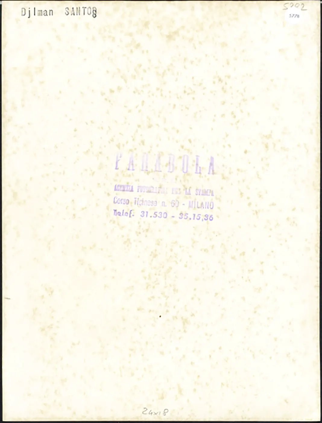 Brasile Djalma Santos 1966 Ft 5778 - Stampa 24x18 cm - Farabola Stampa ai sali d'argento