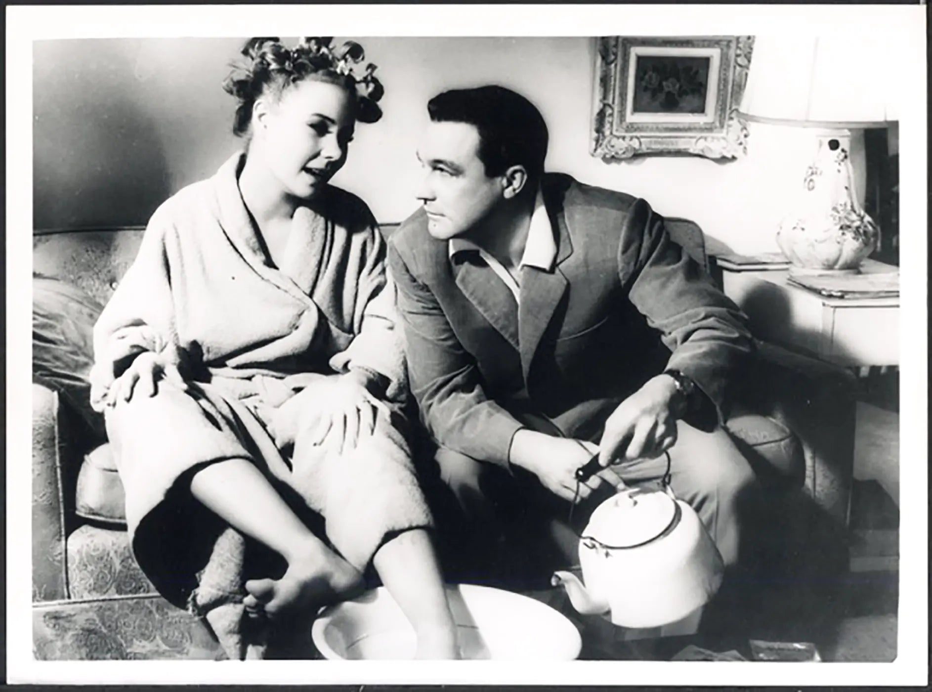 Brigitte Fossey e Gene Kelly 1957 Ft 37577 - Stampa 24x18 cm - Farabola Stampa ai sali d'argento (anni 90)