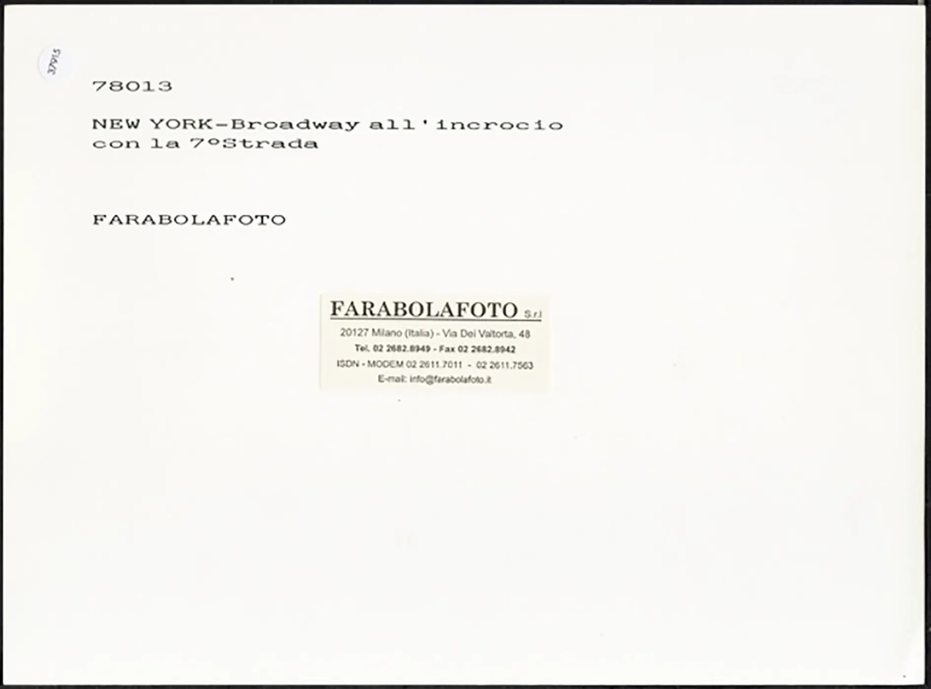 Broadway incrocio 7° Strada New York anni 60 Ft 37915 - Stampa 24x18 cm - Farabola Stampa ai sali d'argento