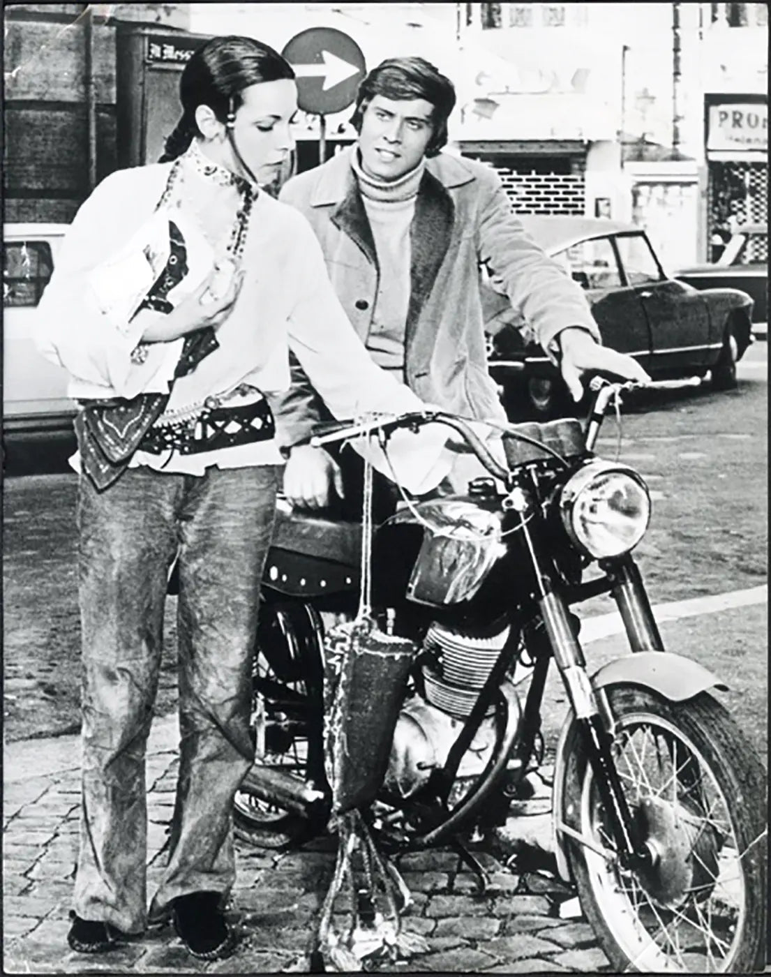 Buccella e Morandi nel film Il Provinciale 1971 Ft 38076 - Stampa 21x27 cm - Farabola Stampa ai sali d'argento